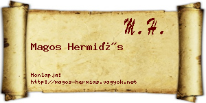 Magos Hermiás névjegykártya